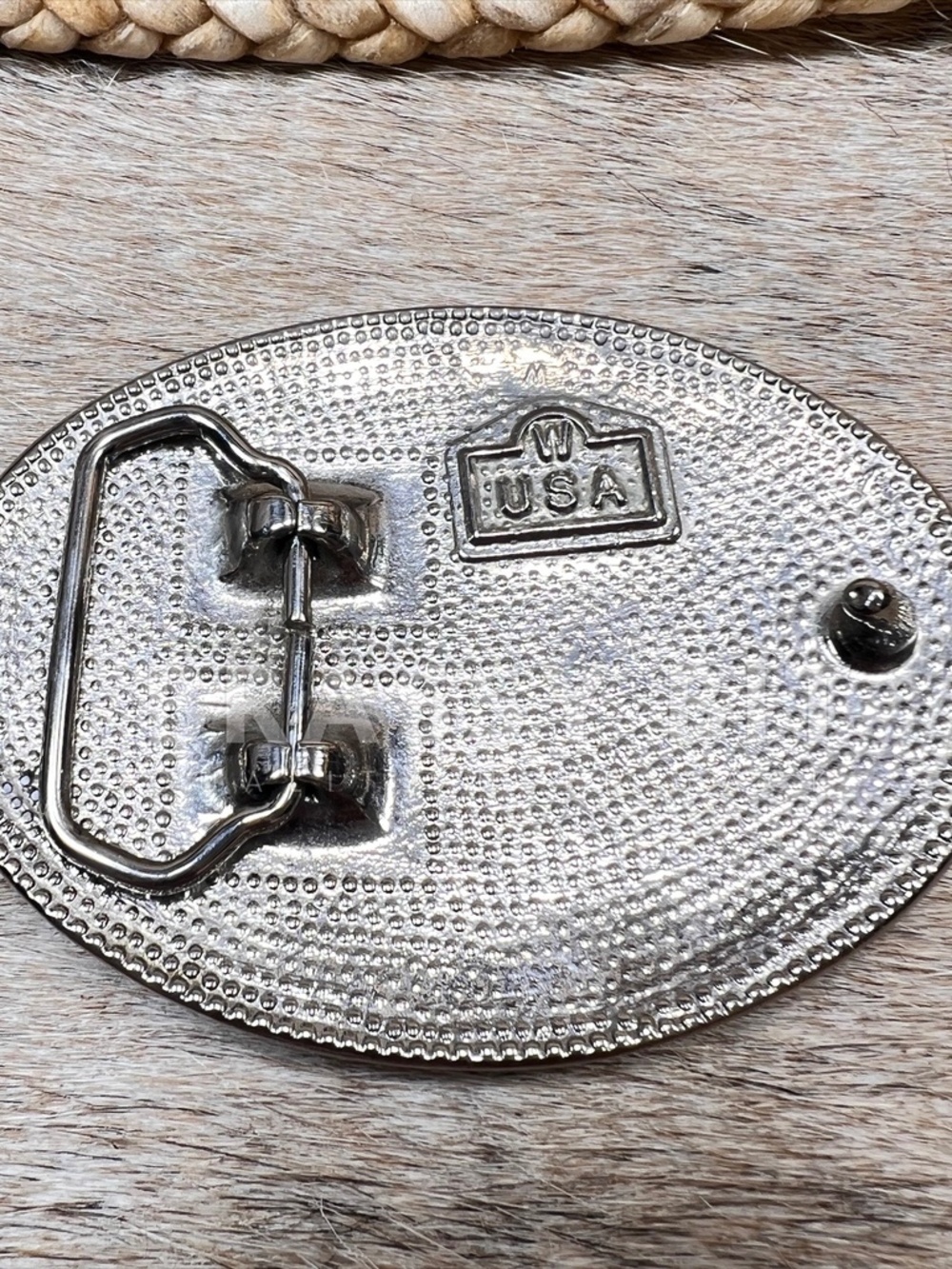 Western Engraved Belt Buckle View 2